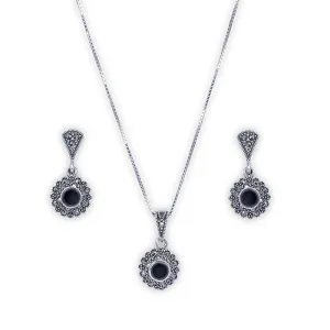 Ornate Eclipse Pendant Set