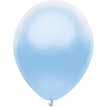 PartyMate - 12" Silk Blue Latex Balloons (10ct)