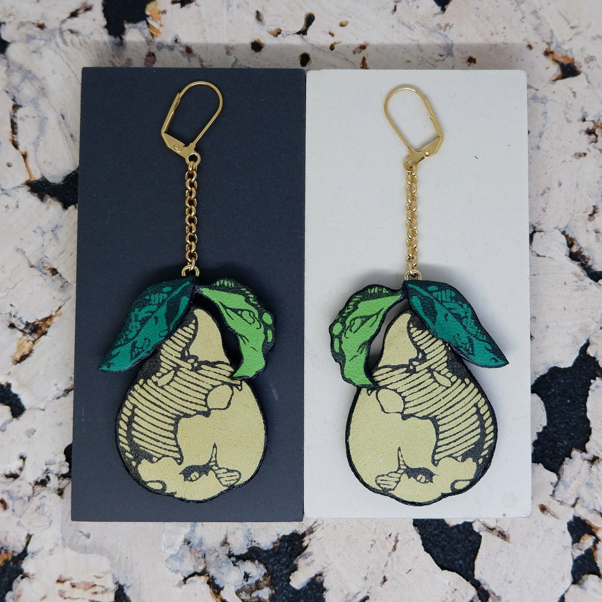 PEAR . earrings