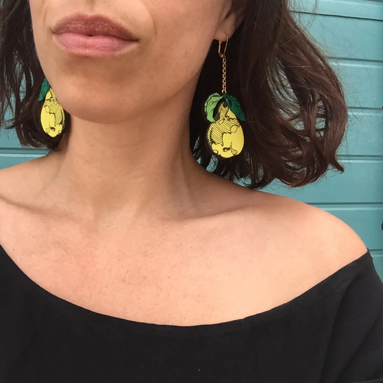 PEAR . earrings