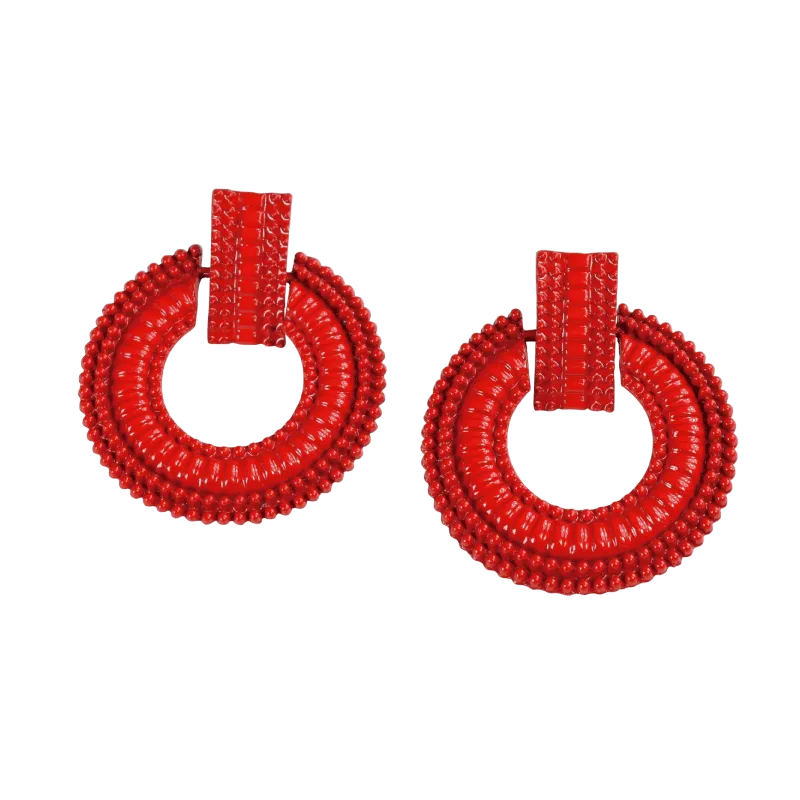 Petra -Red Earrings