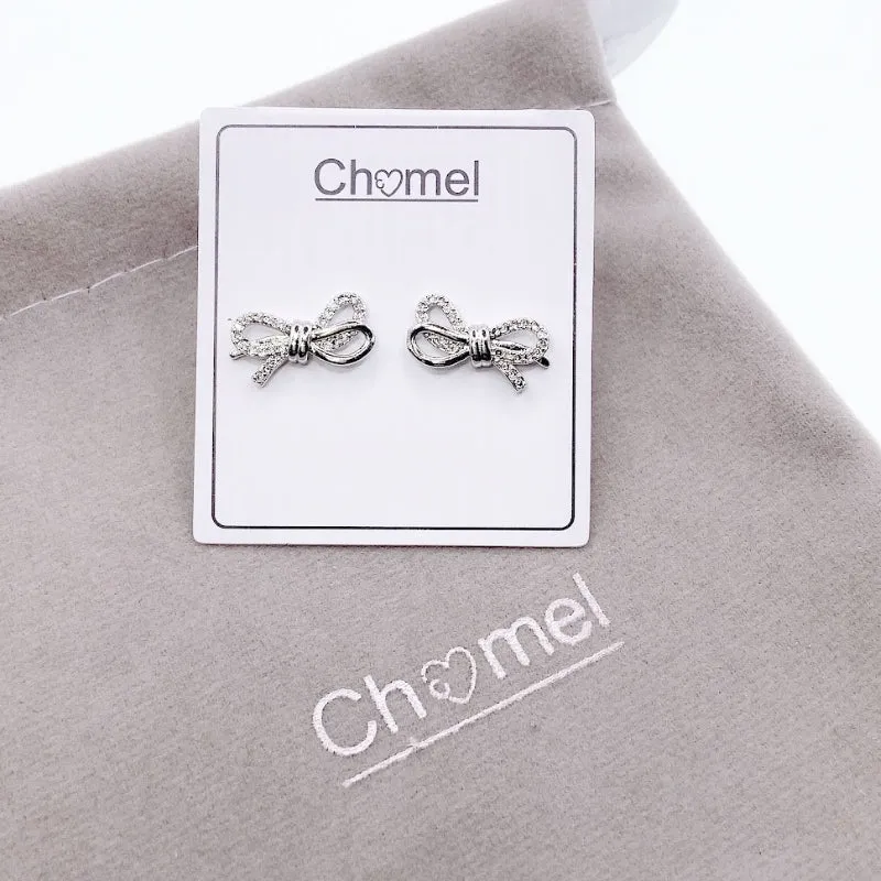 Ribbon Cubic Zirconia Earring