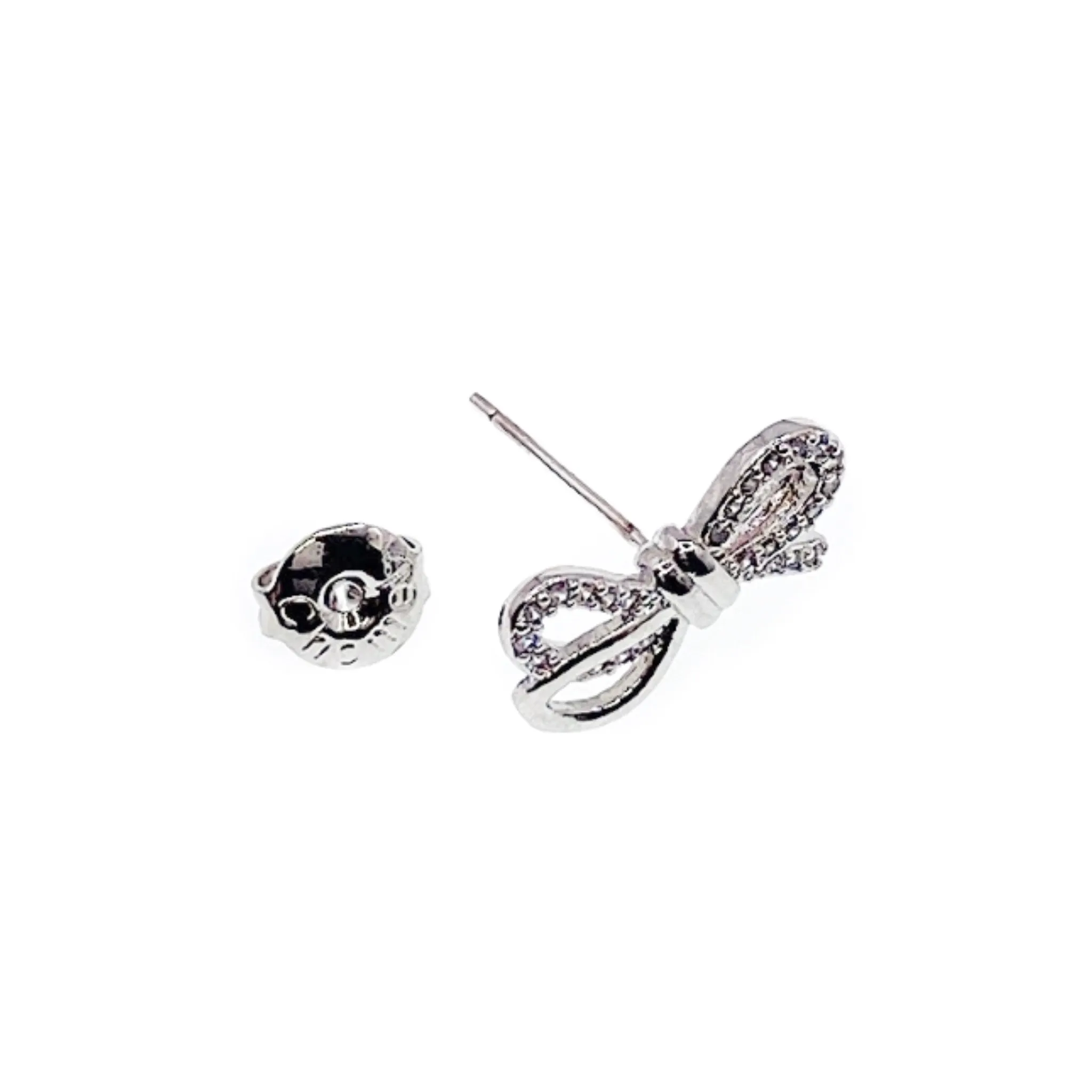 Ribbon Cubic Zirconia Earring