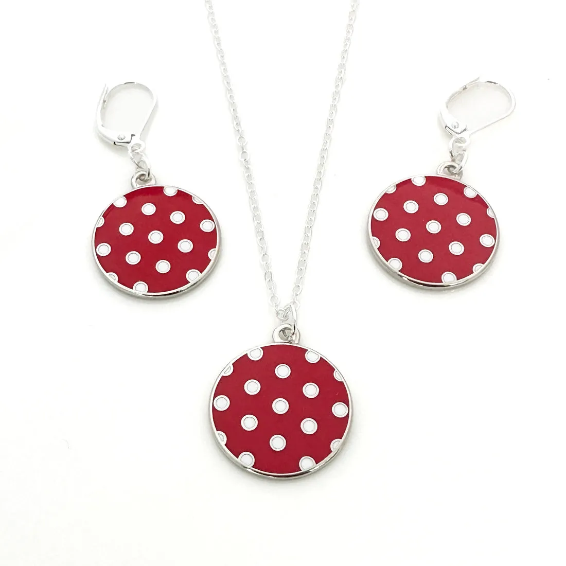 Rosie the Riveter Polka Dot Earrings