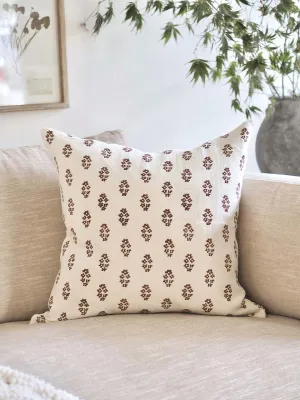 Sangeeta Saffron & White Pillow | 22x22