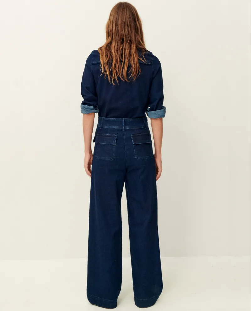 Sessun Manhattan Blue Wide Leg Jeans