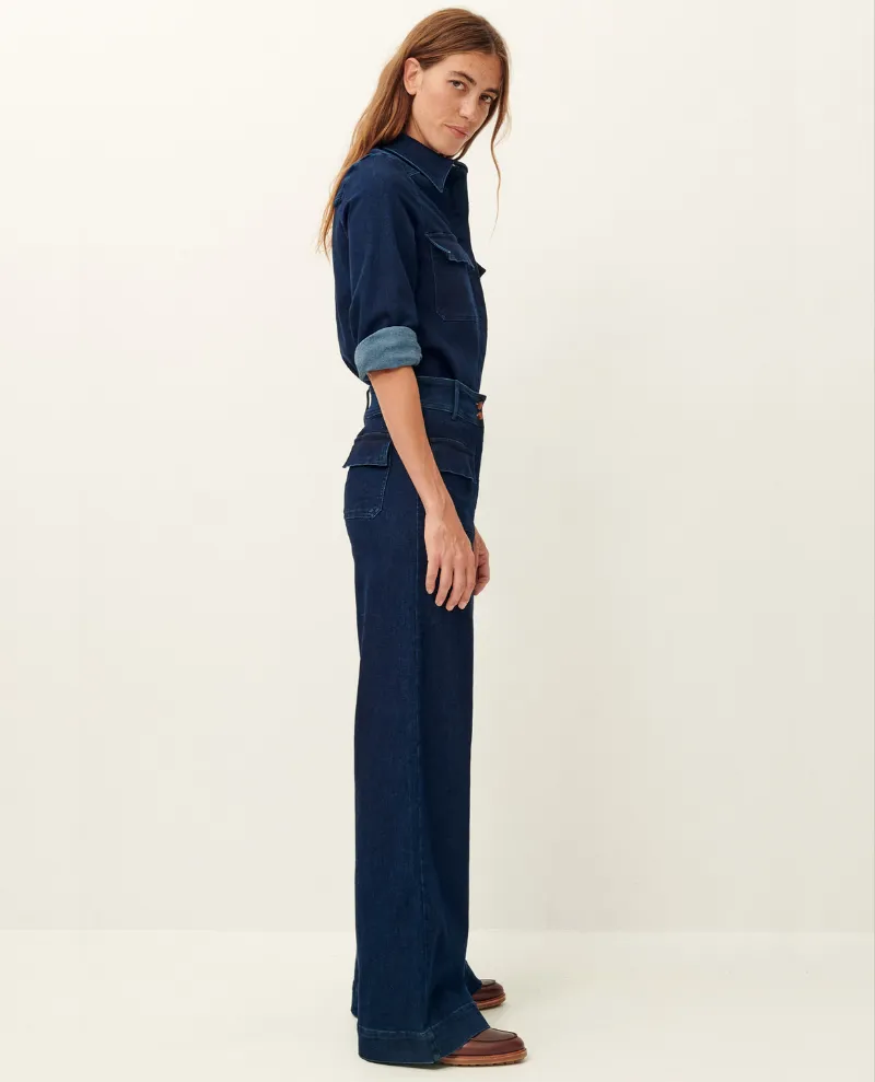 Sessun Manhattan Blue Wide Leg Jeans