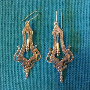 Silver Earrings- "Dangling Bell"