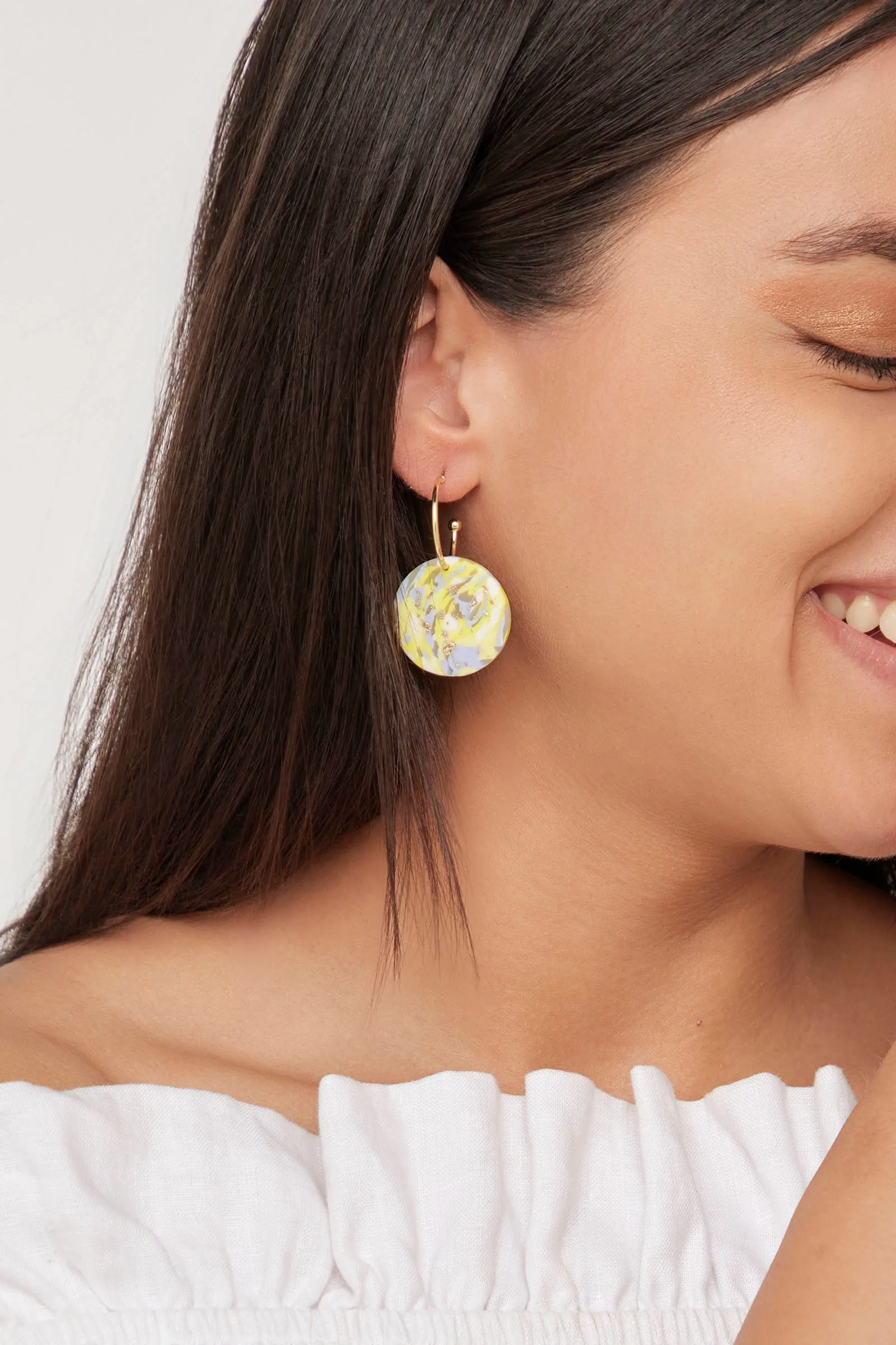 Solstice Lemon Earring - Disc