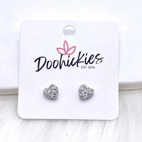 Sparkle Heart Earrings