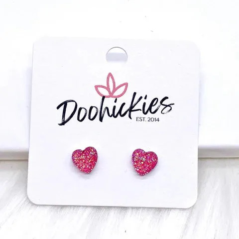 Sparkle Heart Earrings