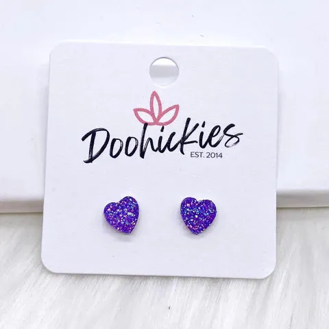 Sparkle Heart Earrings