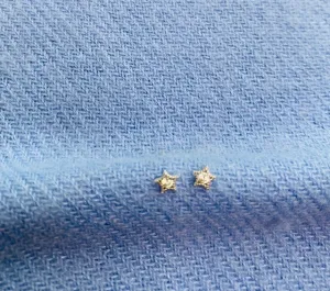 Sterling Silver Star Stud Earrings