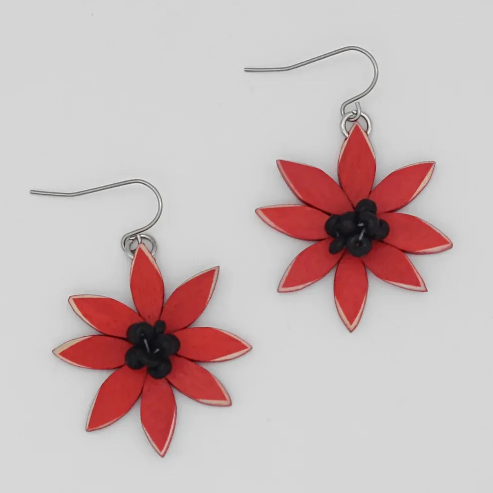 SYLCA AMAYA EARRINGS - RED - BP23E02RED