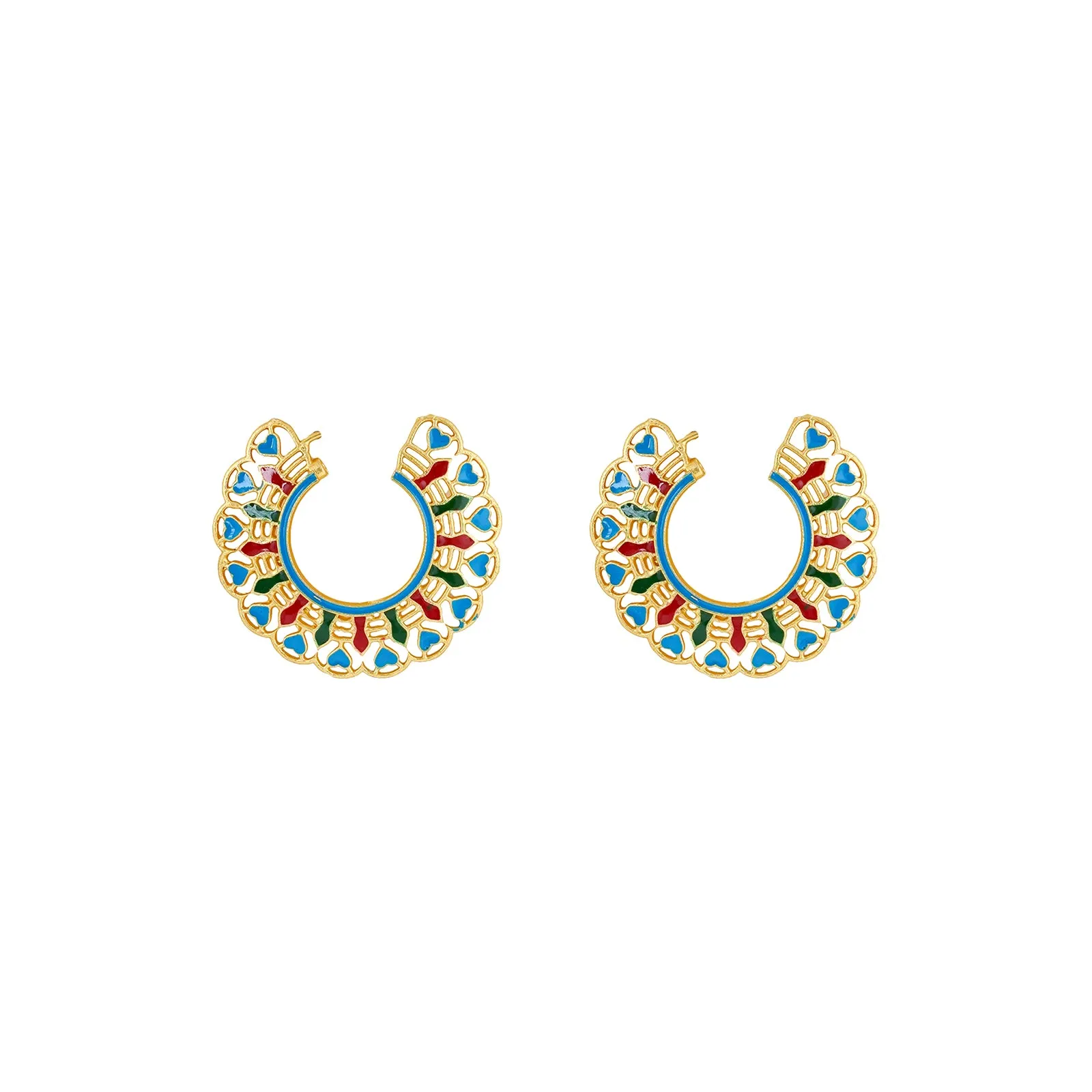 Teejh Aamani Blue Earrings