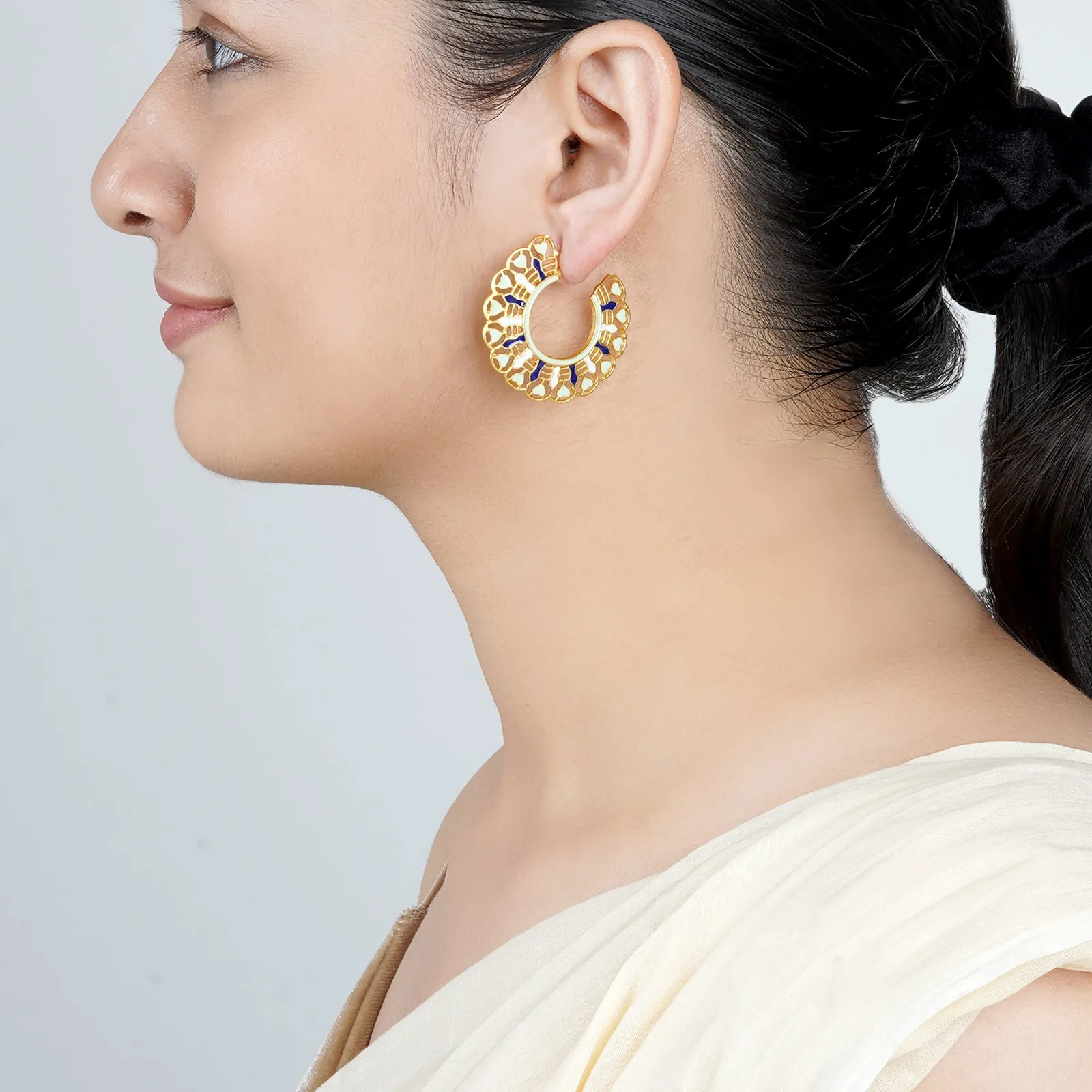 Teejh Aamani Blue Earrings