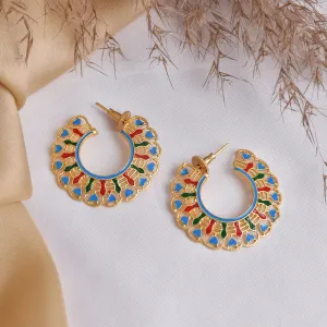 Teejh Aamani Blue Earrings