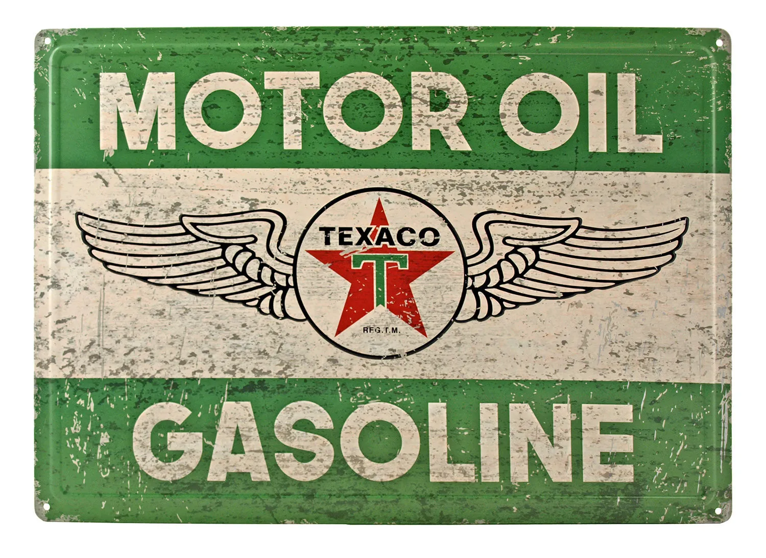 Texaco Motor Oil Advertising Tin Metal Sign