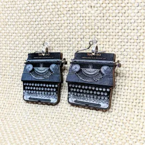 Typewriter Earrings