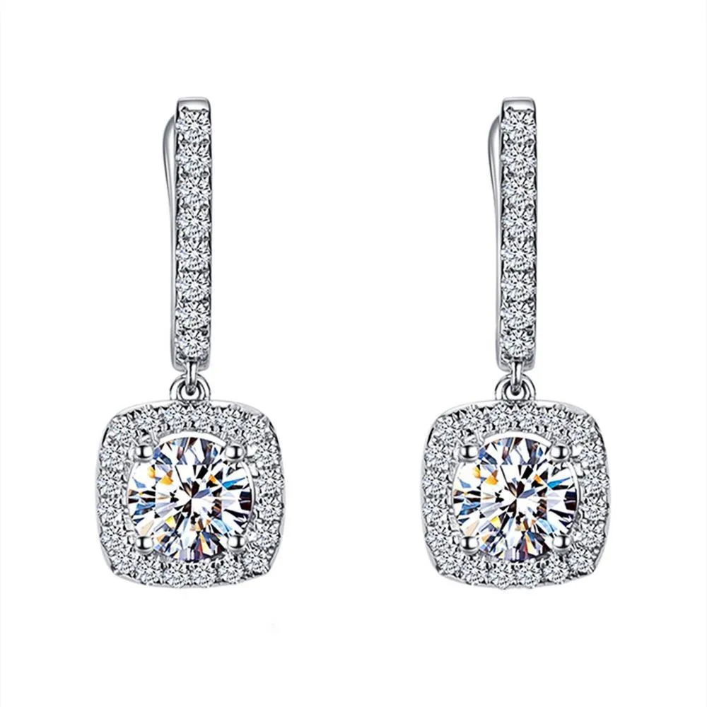 Zircon Stud Earrings For Women