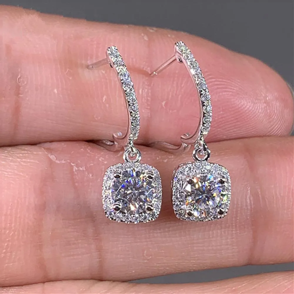 Zircon Stud Earrings For Women