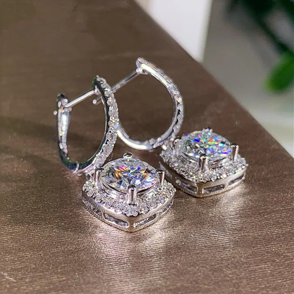 Zircon Stud Earrings For Women